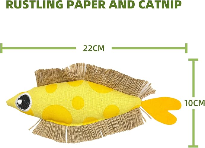 Interactive Cat Toys Bundle Kit: Crinkle Sound Toys + Catnip Kicker + Silvervine Dental Chew - Large & Mini Size Teaser Pack for Indoor Cats