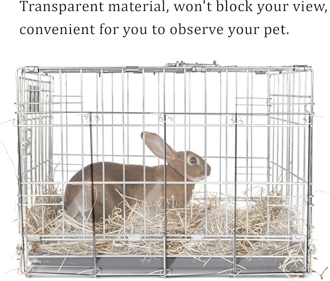 15 Pcs Pet Cage Liner, 14'' x 4.7'' Hamster Cage Rabbit Cage Liner Urine Guard Clear Cage Edge Liners for Bunny Guinea Pig Hamster Ferret Chinchilla Birds Small Animals Cage Accessories