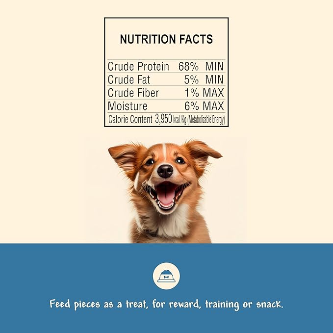 Chops Beef Liver Dog Treats, Freeze-Dried, Low Fat, High Energy & Nutrient Rich Food for Your Furry Friend, All Natural Ingredients, 500g - Bulk
