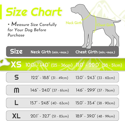 Eagloo Small Dog Harness No Pull, Service Vest with Reflective Strips and Control Handle, Adjustable and Comfortable for Walking, No Choke Pet Harness with 2 Metal Rings, Green, XS