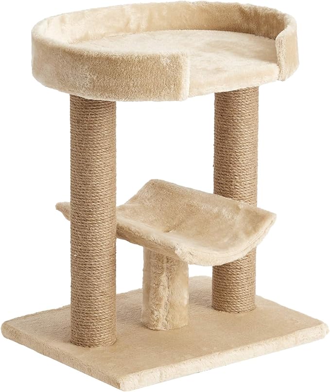 Two by Two Providence - Beige Scratching Post Cat Furniture - 21.1 in. Tall