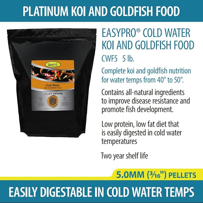EasyPro CWF5 Cold Water Koi and Goldfish Food | 5lb