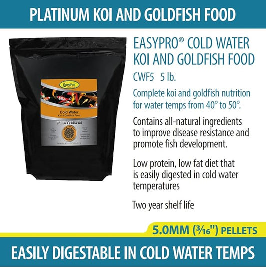 EasyPro CWF5 Cold Water Koi and Goldfish Food | 5lb