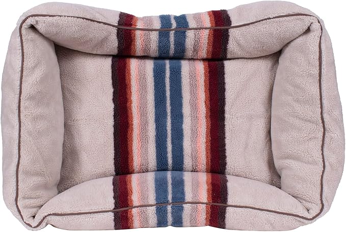 Pendleton Berber Kuddler Dog Bed - Serape Rosewood, XL