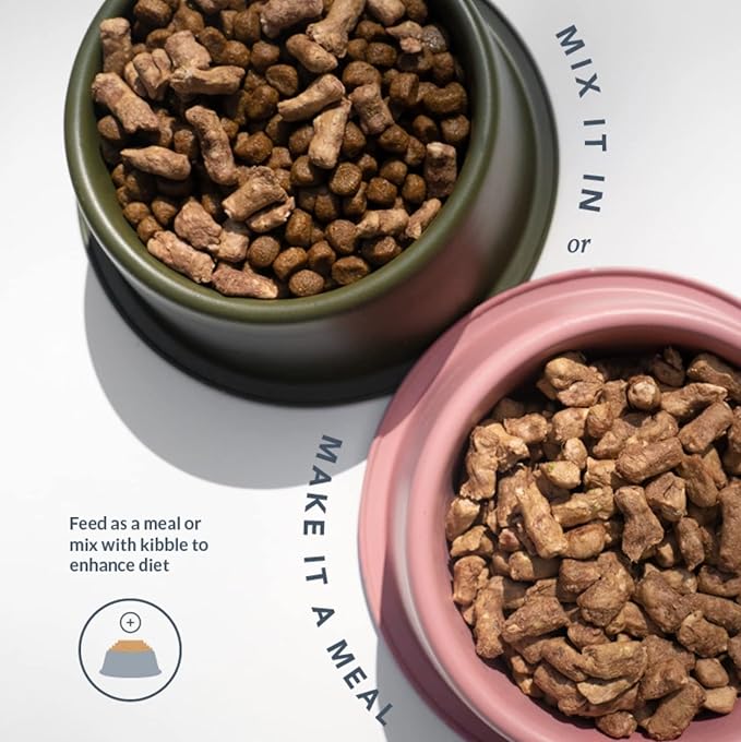 Flourish Pets Freeze Dried Raw Pet Treats for Dogs (Beef Topper, Regular)