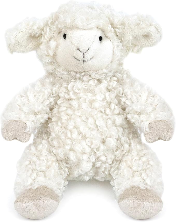 MON AMI Lafayette The Lamb Plushie (Small) – 7.5" Soft and Cuddly Stuffed Animal Plush Toy for Kids, Cute Easter or Birthday Gift, Adorable & Huggable Lamb Stuffed Toy for Children