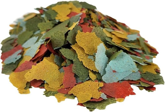 Aquatic Foods Inc. Marine Fish Flakes of Red & Green Algae, Seaweeds for Tangs, Butterflies, Angelfish, Anthias, Clown Fish, Damsels...WL…5-lbs Poly Bag