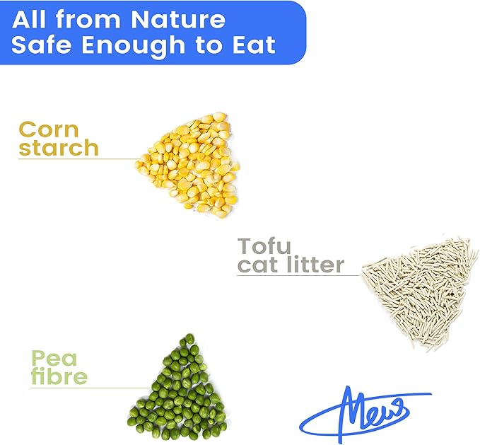 Tofu Cat Litter, Dr. PawPaw Clumping Cat Litter, Green Tea Scent 6 lb, Dust-Free Keep Kitty Tidy, Superior Odor Control Keep Step Fresh