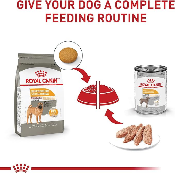Royal Canin Medium Sensitive Skin Care Dry Dog Food, 6 lb bag