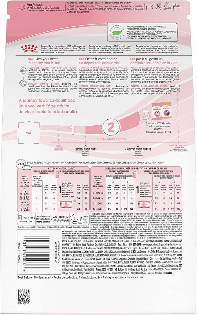 Royal Canin Feline Health Nutrition Mother & Babycat Dry Cat Food, 3 lb Bag