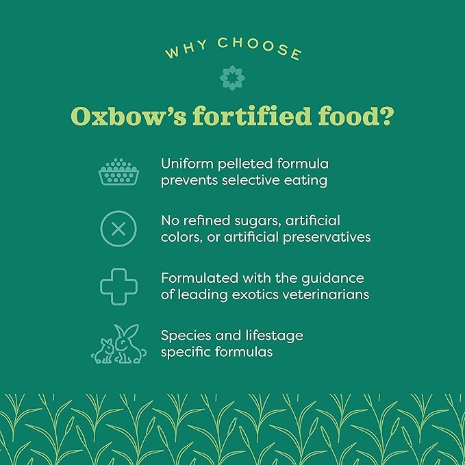 Oxbow Essentials Rabbit Food, Senior, Made with Oxbow Alfalfa for Rabbit, Vitamin & Mineral Rich Pet Pellets, Small Animal Pet Products, Bunny Food, Made in USA, High Fiber, 4 lb. Bag
