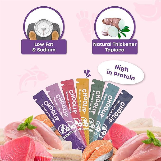 Squeeze Vita Stick Lickable Cat and Dog Treats – 49-Count Variety Pack with Multivitamins, Soft Squeezable Paste for All Life Stages, Supporting Overall Health