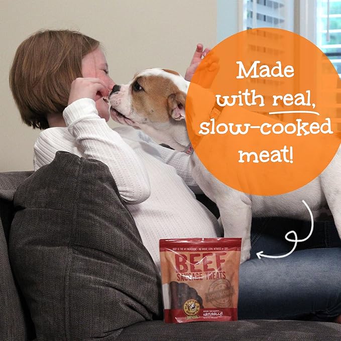 Happy Howie's Sausage Treats - Healthy, Flavorful Slow Cooked Lamb Dog Treats, Natural Ingredients, Hormone Free - Lamb (Pack of 3)