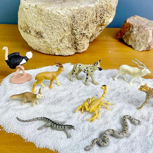 Safari Ltd. Sahara Desert Animals TOOB - 9 Mini Animal Figurines - Educational Toy Set for Boys, Girls and Kids Ages 3+