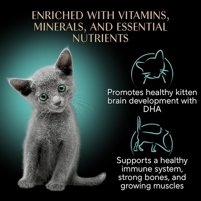 Sheba Perfect Portions Kitten Wet Cat Food Pate Salmon Entree, 2.6 oz. Twin-Pack Trays (24 Count, 48 Servings)