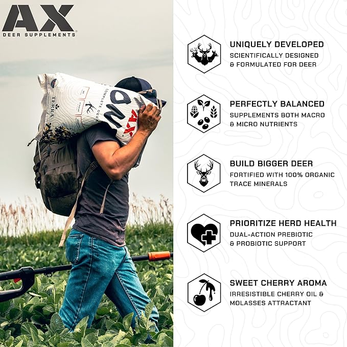 AX One Pallet - Complete Deer Feed Antler Xcelerator (Pallet - 36 Bags of 40 lbs)