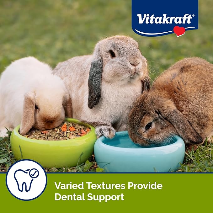 Vitakraft Menu Premium Rabbit Food - Alfalfa Pellets Blend - Vitamin and Mineral Fortified, Carrots,Greens,Grains,Fruits, 5 Lb