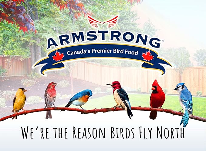 Armstrong Wild Bird Food Favourite Finch Bird Seed Blend, 10 Pounds - with White Millet, Canola, Nyjer and Sunflower Kernel Chips for American Goldfinches, House Finches & Songbirds