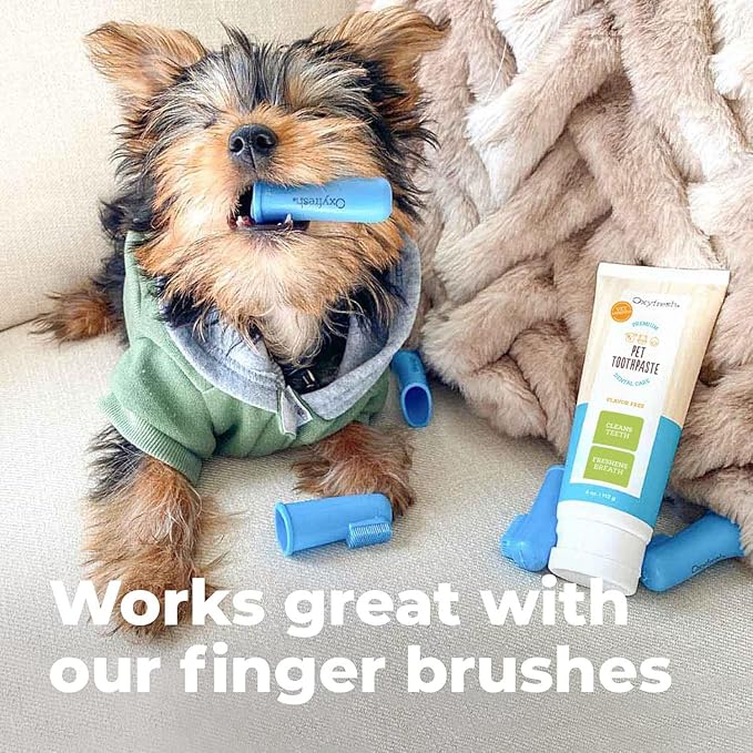 Oxyfresh Premium Cat & Dog Toothpaste - Best Teeth Cleaning Gel Helps Fight Plaque, Tartar and Extreme Bad Cat & Dog Bad Breath - Vet Approved Pet Dental Care Toothpaste - 4oz