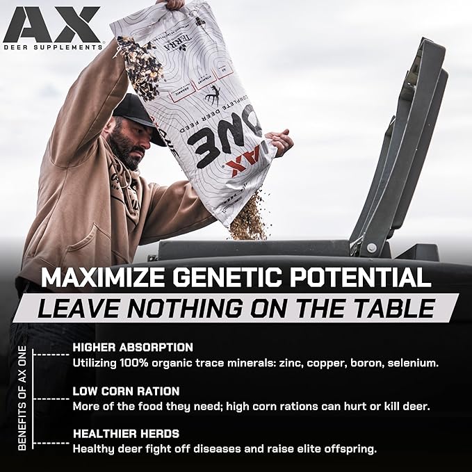 AX One Pallet - Complete Deer Feed Antler Xcelerator (Pallet - 36 Bags of 40 lbs)