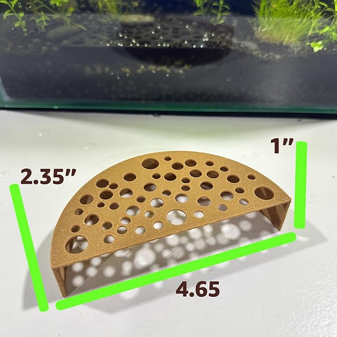 Shrimp Breeding Protector | Shrimp Breeding Cave Aquarium Tunnel | CTWPets (Forest Green)