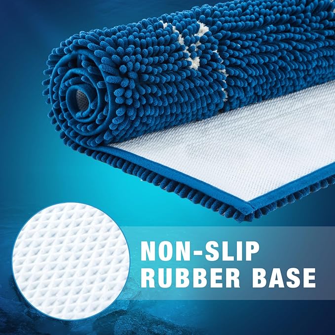 Aquarium Mat, 20x36 Inch Large Fish Tank Cleaning Pad, Super Absorbent Chenille Sponge Pad, Protects Furniture from Water & Scratches, Decorative Floor Mat for Fish Hobbyists