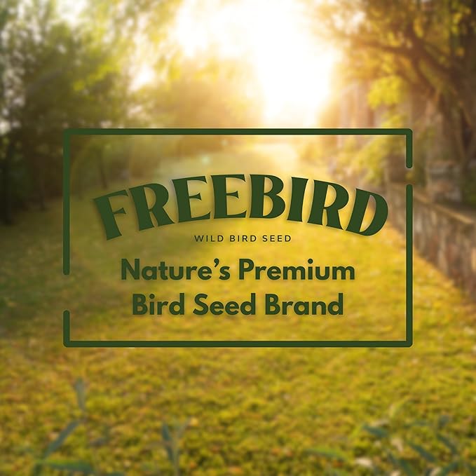 Premium Sunflower Select Bird Seed by Freebird - Black Oil Sunflower Seeds, Sunflower Kernels, Safflower Seeds - Finch and Songbird Wild Bird Seed for Outside Feeders - 6lb Bag