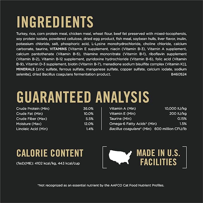 Purina Pro Plan Indoor Cat Food LiveClear Cat Allergen Reducing Turkey and Rice Formula - 3.2 lb.