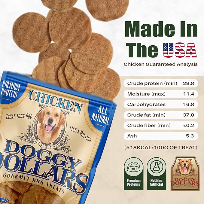 – Natural Gourmet Chicken Dog Treats (32oz)