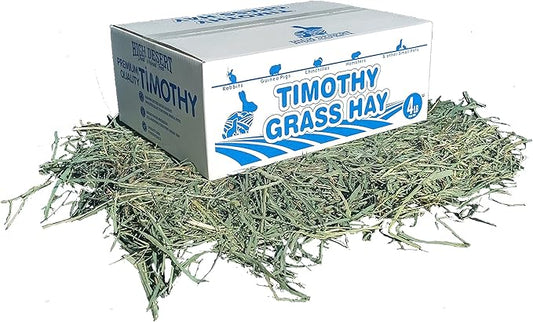 High Desert 2nd Cutting Timothy Grass Hay for Rabbits, Guinea Pigs, Chinchillas & Small Pets – Premium Hand-Packed Natural Hay, High-Fiber, Additive-Free, Grown in USA – 4 lb Box