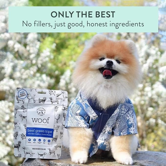 Woof Beef Green Tripe Freeze Dried Treat 1.4oz