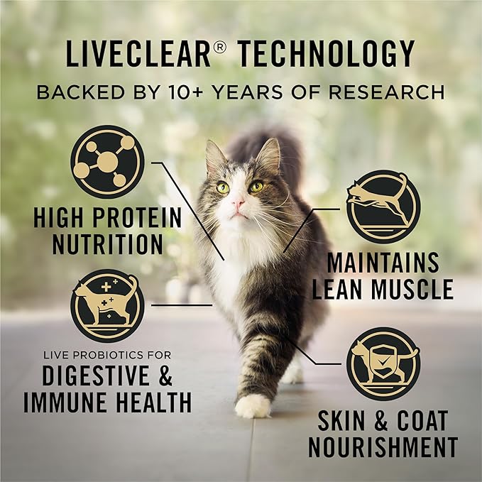 Purina Pro Plan Indoor Cat Food LiveClear Cat Allergen Reducing Turkey and Rice Formula - 3.2 lb.