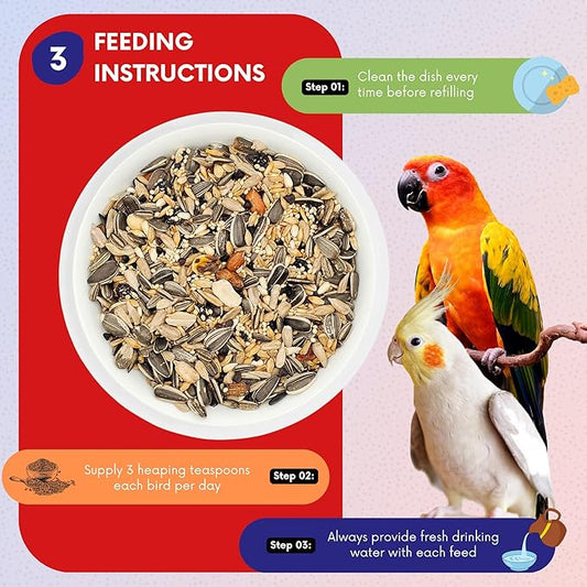 5LB 3400 Wholesome Conure & Cockatiel Blend