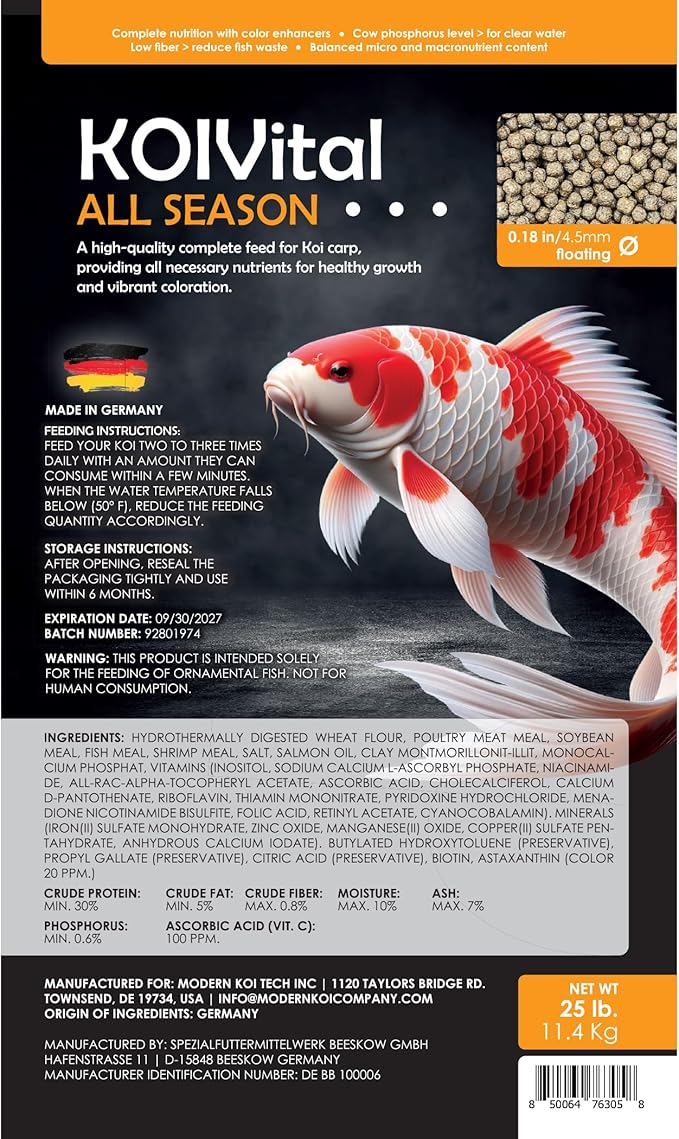 All Season Swim Koi Food 2.5lb (1 Pack 2.5lb)