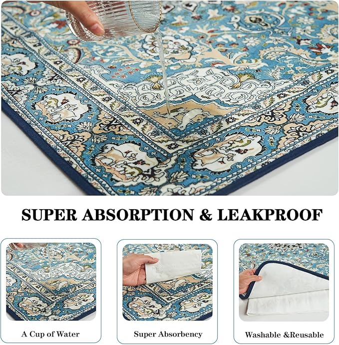 Qeils Washable Pee Pads for Dogs, 2 Pack Reusable 36"x36" Super Absorbent Leakproof Training Pads, Non-Slip Potty for Crate, Floor, Couch, Whelping Litter Mat Puppy Supplies