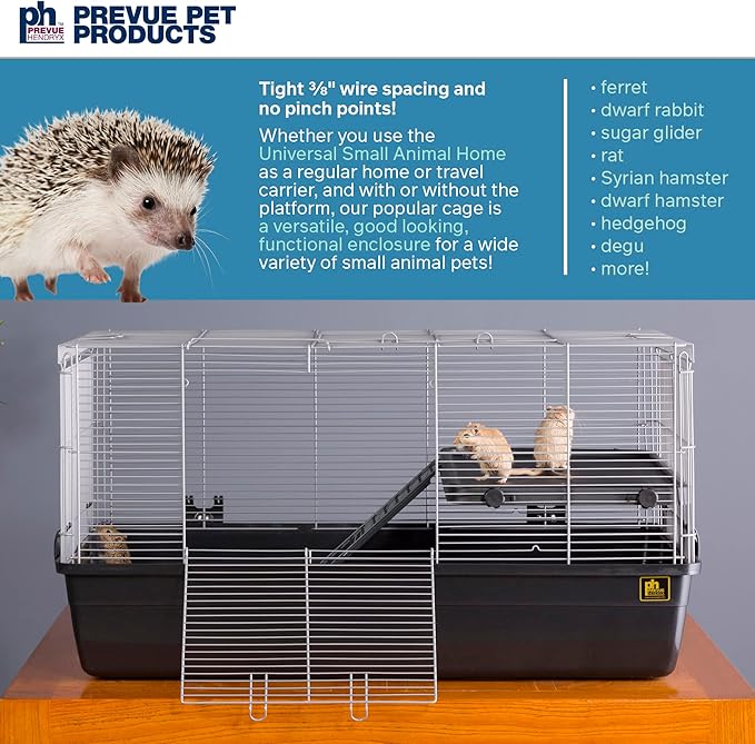 Prevue Pet Products 528 Universal Small Animal Home, Dark Gray