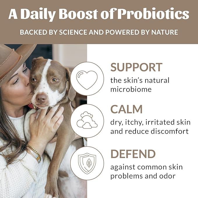 Skout's Honor Probiotic Pet Detangler Spray - Hydrating & Conditioning with Avocado Oi, 97% Natural, Paraben & Sulfate-Free, softens for a More brushable Coat, Daily Use, 8oz, Dog of The Woods
