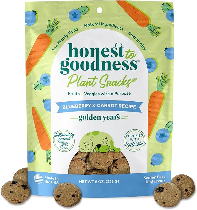 Golden Years Blueberry and Carrot 100% Plant Based Dog Treats