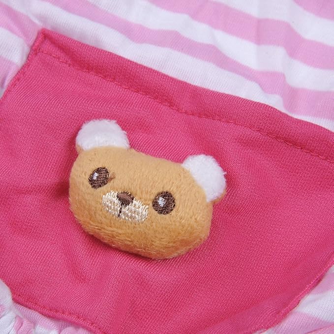 Pet Dog Pajamas Soft Cotton Shirt Jumpsuit Cute Overall Doggy Cat Strip Clothes Comfortable Apparel for Play Sleep
