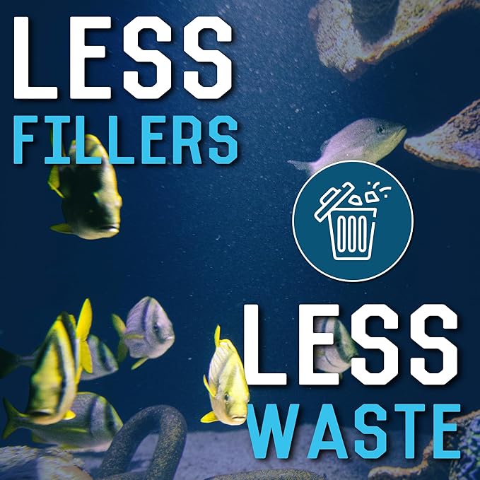 RON'S CICHLIDS African Cichlid Fish Food, Premium Tropical Fish Food Pellets with Protein, Veggies & Fruits for Healthier, Brighter & Bigger Tropical Fish & Cleaner Tanks, Mbuna Blend, 2.5 LB