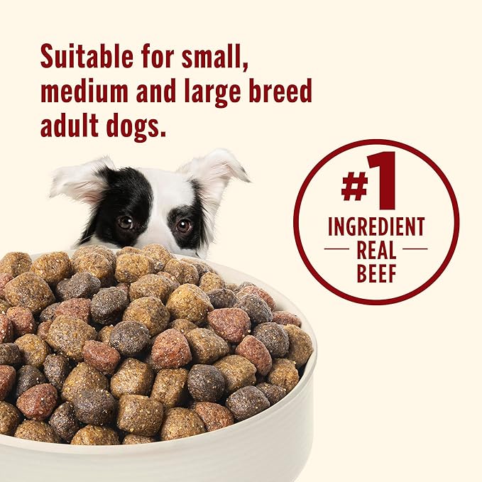 Nutrish Real Beef, Pea & Brown Rice Recipe Whole Health Blend Dry Dog Food, 28 lb. Bag, Packaging May Vary (Rachael Ray)