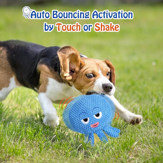 CiyvoLyeen Octopus Interactive Dog Toys to Keep Them Busy with Electric Moving Automatic Ball, Plush Stuffed Funny Cute Puppy Pet Toy for Boredom Christmas Birthday Gift for Small, Medium, Large Dogs
