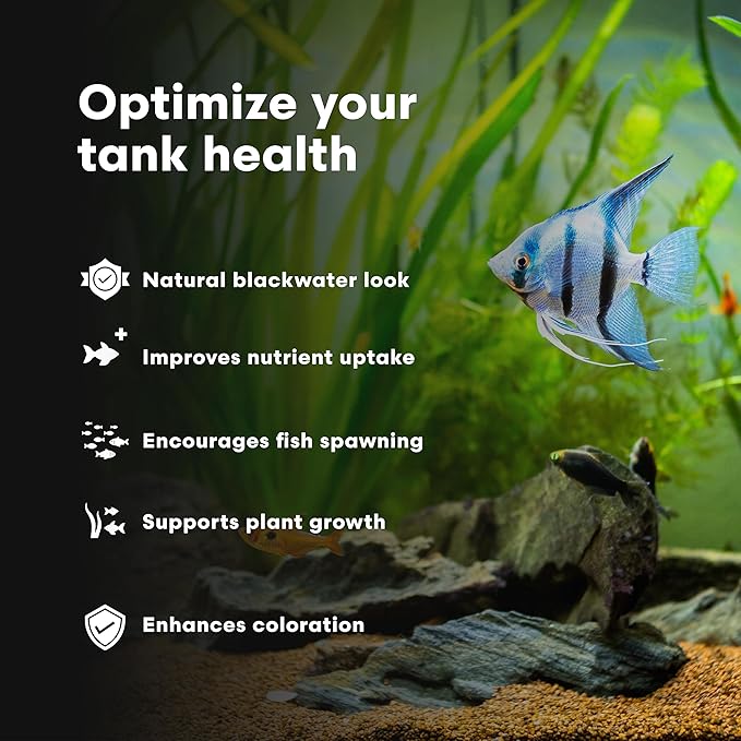 Brightwell Aquatics Blackwater Humic Fulvic Acid Supplement Simulates Natural Blackwater Conditions Supports Nutrient Uptake in Freshwater Planted Aquariums, 20L