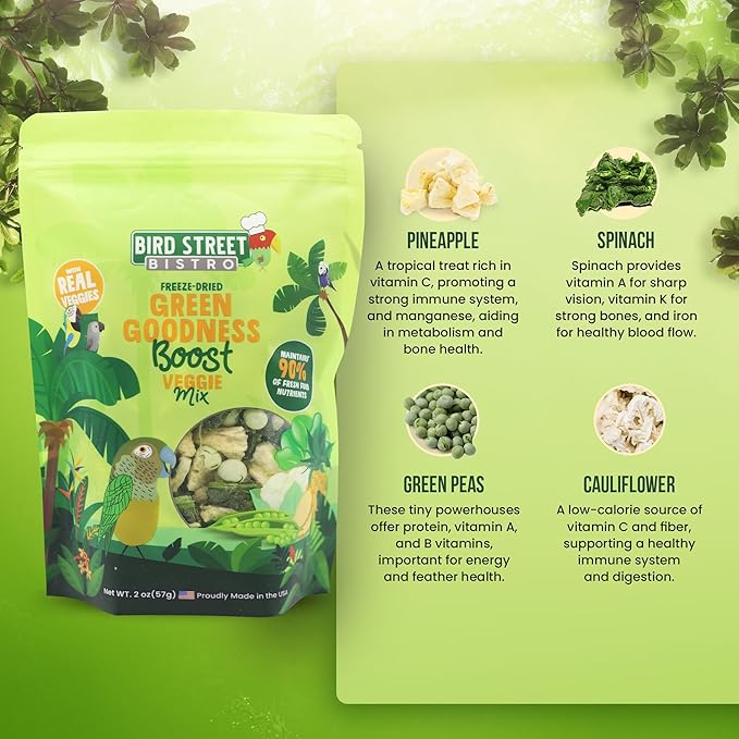 Parrot Food - Parakeet & Cockatiel Food - Cooks in 3-15 min with Natural & Organic Grains, Legumes, Non-GMO Fruits, Vegetables & Health Spices