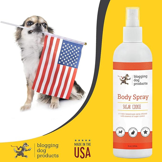 Dog Deodorizing Spray – Long-Lasting Dog Cologne & Pet Odor Eliminator – Sugar Cookie Scented Dog Perfume for Smelly Dogs – Safe, Refreshing Dog Grooming Spray