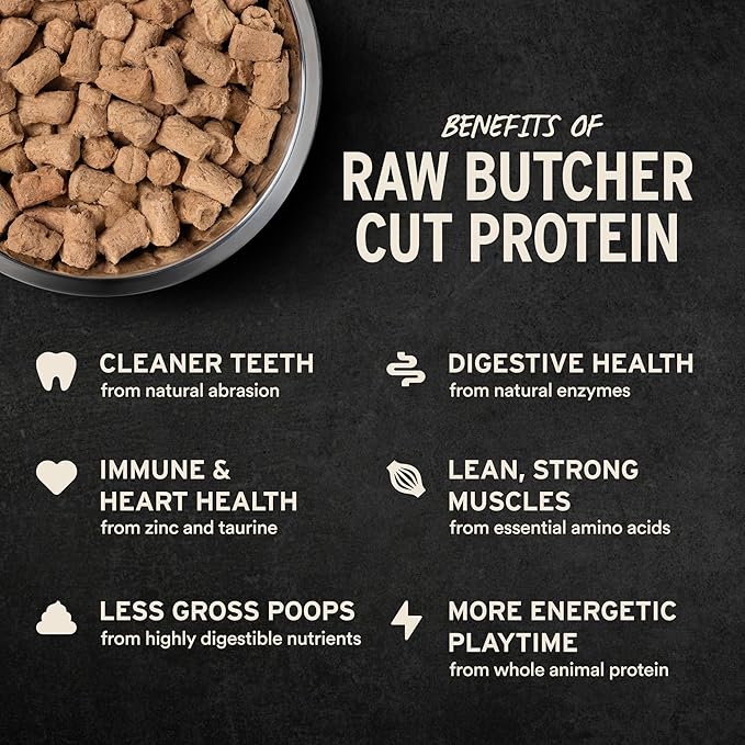 Vital Essentials Freeze-Dried Raw Duck Meal or Mixer Dog Food Soft Nibs | 99% Duck, Organs & Bone | 14 oz