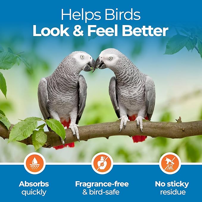 Aloe Vera Bird Spray for All Birds – Soothes Itchy Skin & Feather Plucking – 8oz Odor-Free Mist – Safe if Ingested, Daily Use – Softens Feathers – Natural Formula – Made in USA by UnRuffledRx™