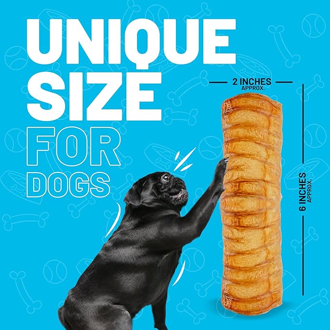 Sitka Farms Beef Trachea Canoes 6" Split Trachea - 50 Count - Doggie Dental Care Healthy Teeth Beef Premium Natural Dog Treats for Small Medium and Large Dogs