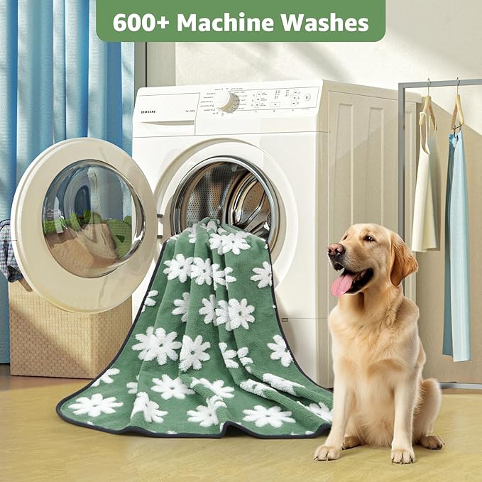 LOOBANI Washable Puppy Pads: Waterproof Reusable Pee Pads for Dogs, Non-Slip and Leak-Proof Dog Pee Mat, Absorbent Dog Training Pads for Puppy Playpen, Crate, Potty Training (36"x72", 2 Packs)