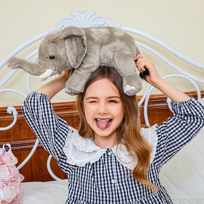 Elephant Stuffed Animals for Girls and Boys,12 Inch Cute Plushies, Small Plush Toys, Soft Little Plushy Gift for Kids, Birthday, Easter Basket Stuffers